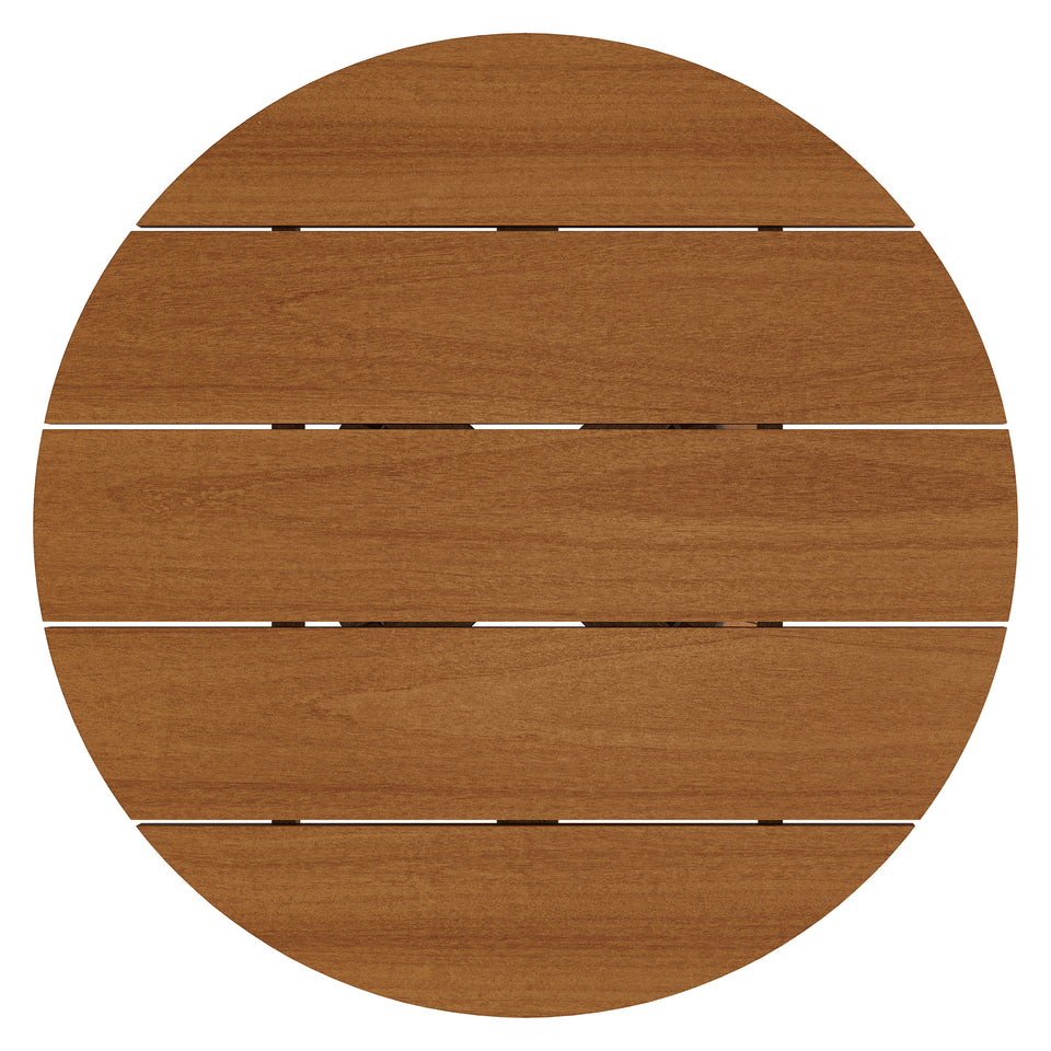 Lane 31 Inch Round Outdoor Patio Teak Wood Coffee Table by Modway