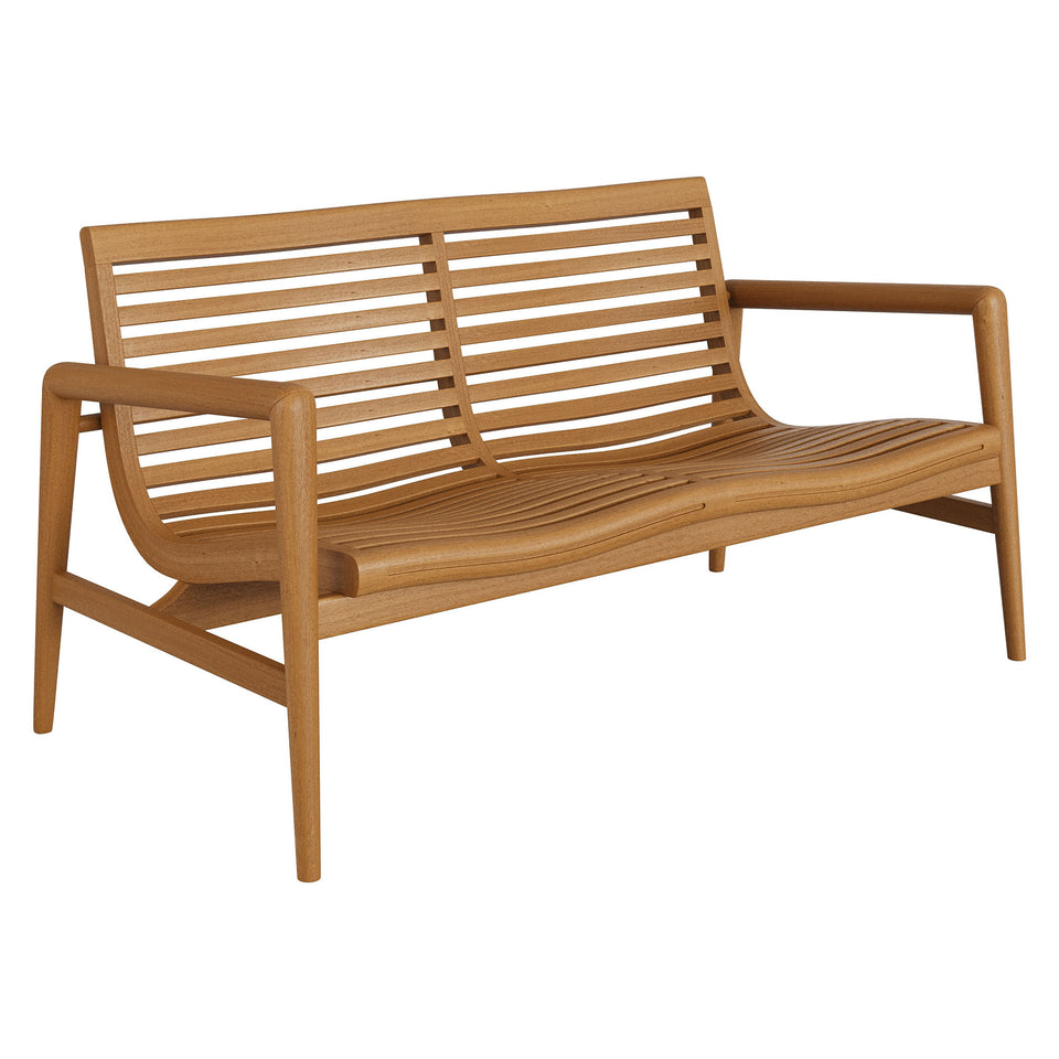 Hayden 56 Inch Outdoor Patio Teak Wood Loveseat by Modway