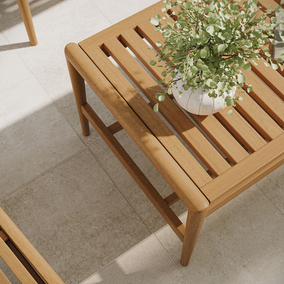 Hayden 46 Inch Outdoor Patio Teak Wood Coffee Table by Modway