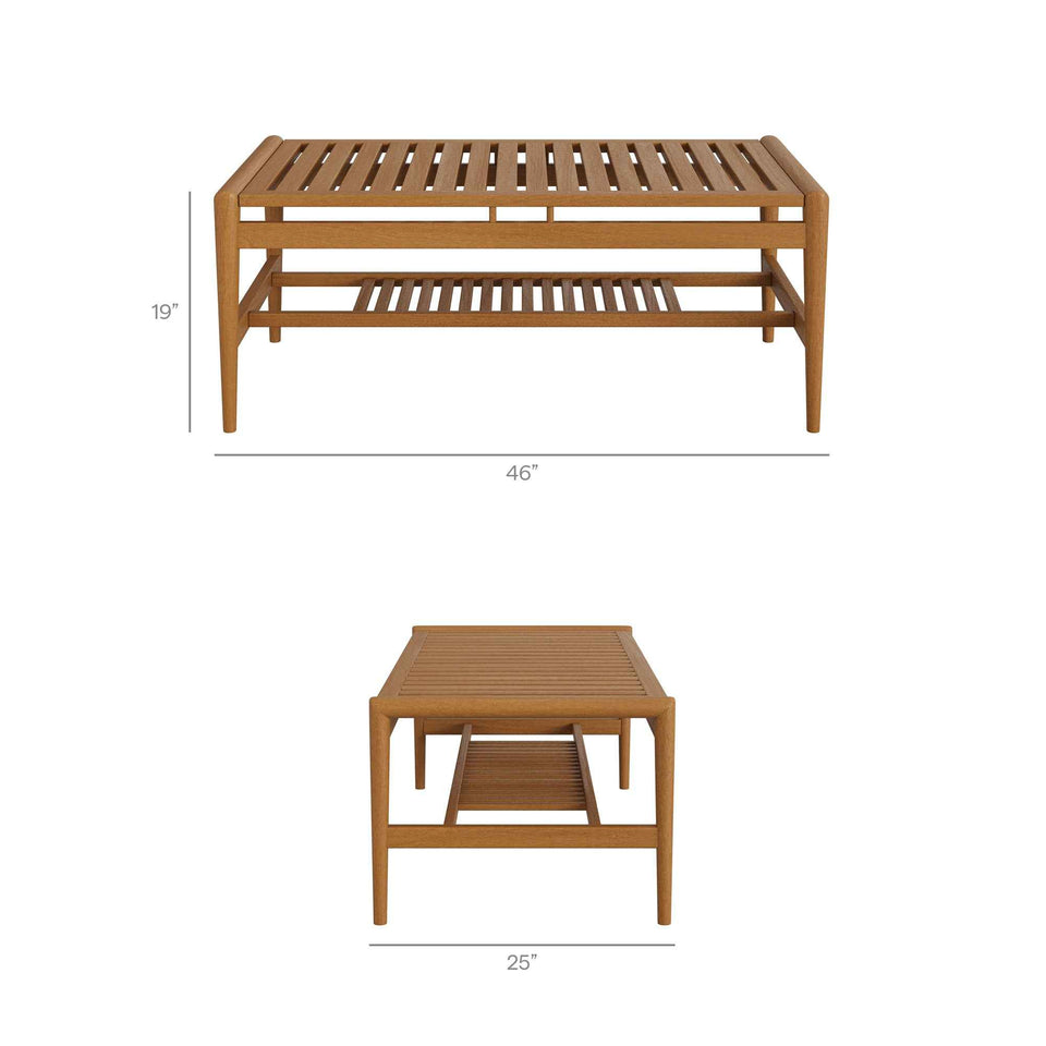 Hayden 4-Piece Outdoor Patio Teak Wood Furniture Set by Modway
