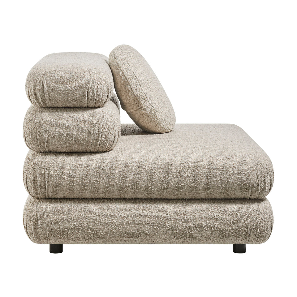 Jubilee Upholstered Modular Armless Chair by Modway