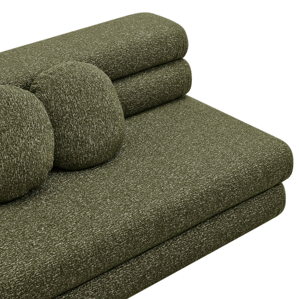 Jubilee Upholstered Modular Armless Loveseat by Modway