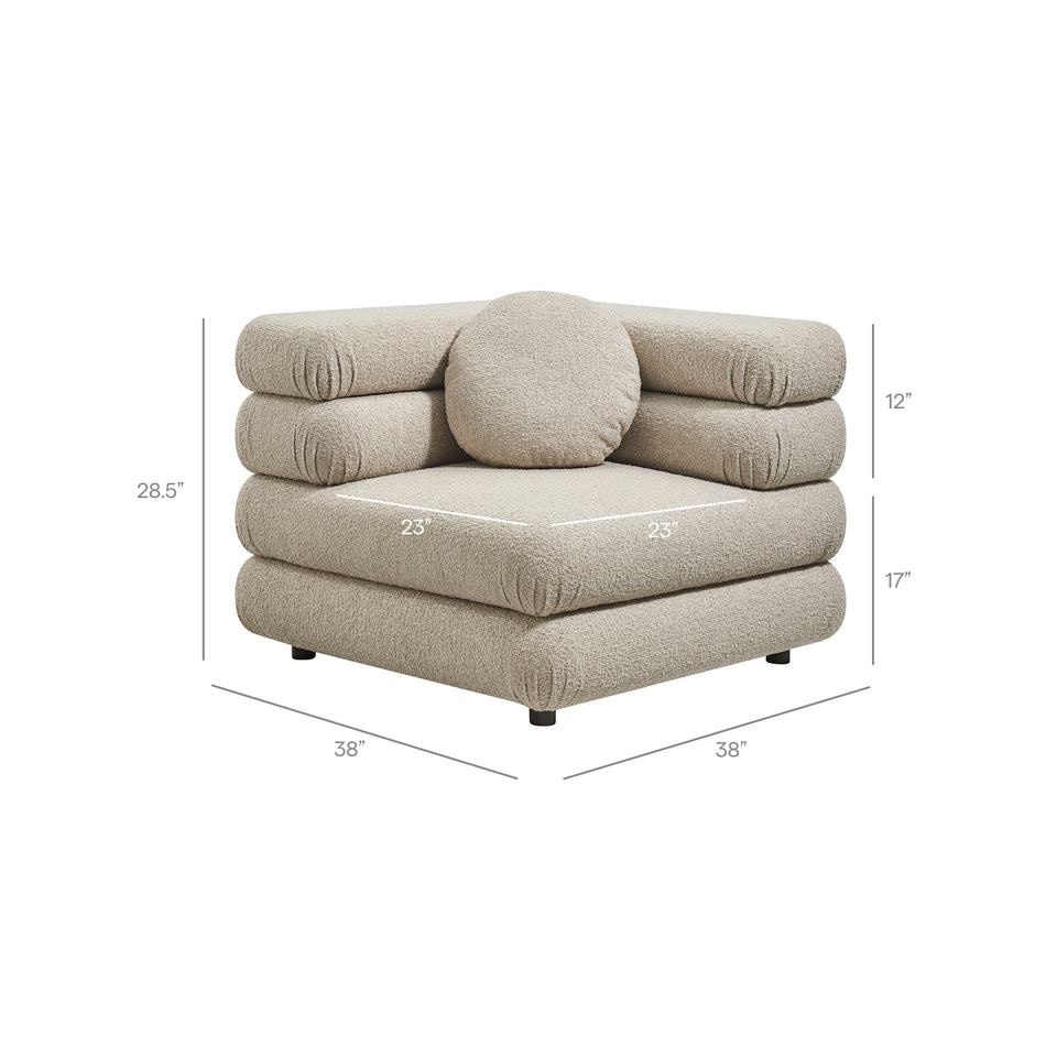 Jubilee 3-Piece Upholstered 3-Piece Modular Sofa Set by Modway