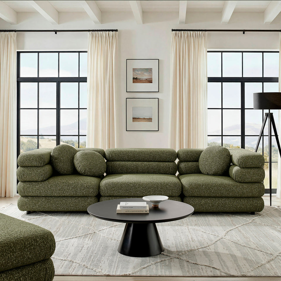 Jubilee 3-Piece Upholstered 3-Piece Modular Sofa Set by Modway