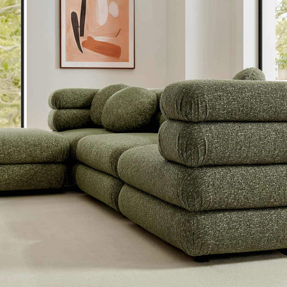 Jubilee 4-Piece Upholstered Modular Sofa Set by Modway