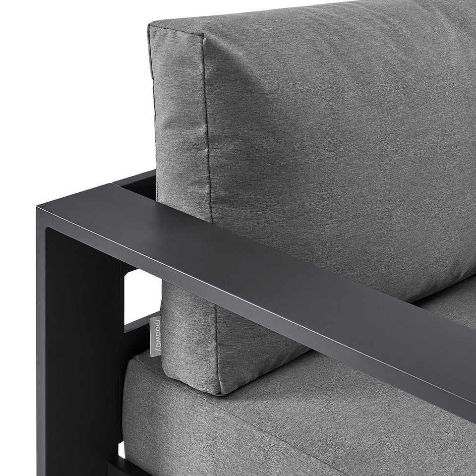 Tahoe Outdoor Patio Powder-Coated Aluminum Swivel Armchair by Modway
