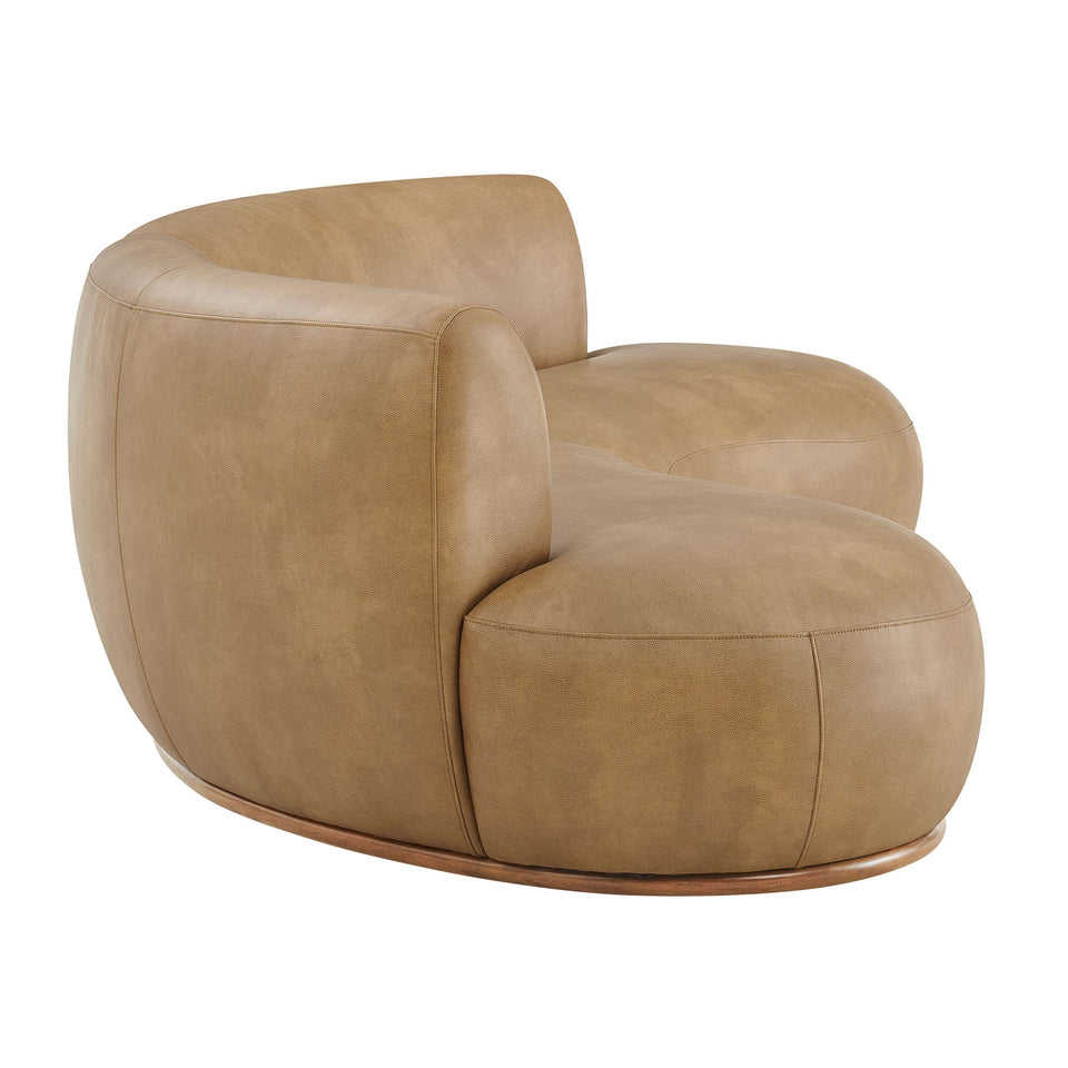 Rialta 2 Piece Curved Vegan Leather Sectional Sofa by Modway