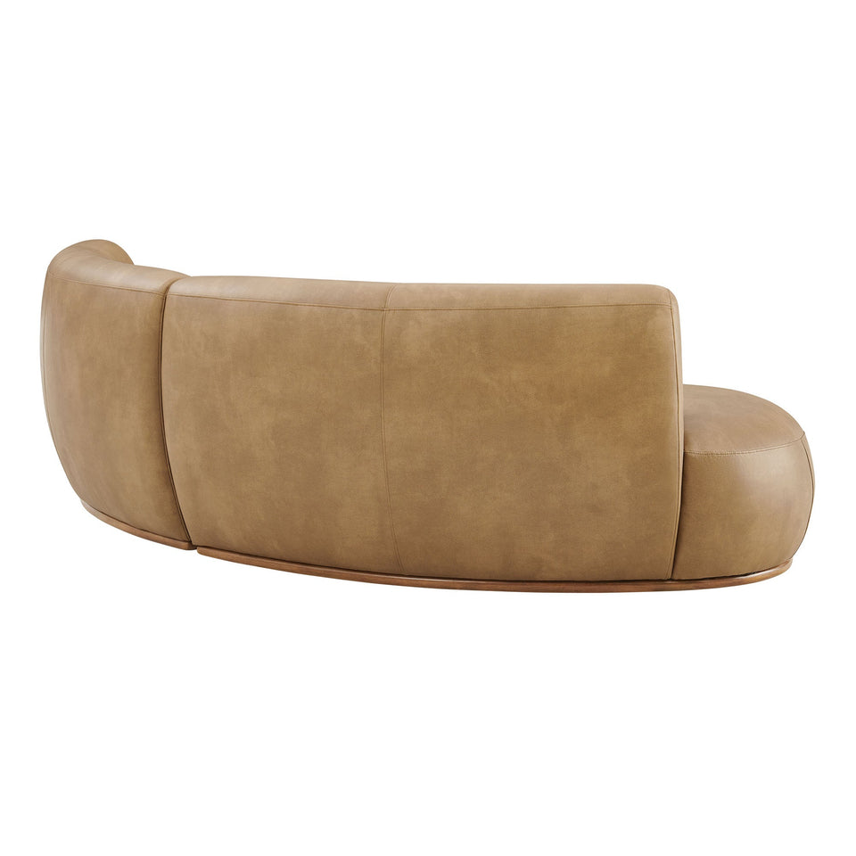 Rialta 2 Piece Curved Vegan Leather Sectional Sofa by Modway