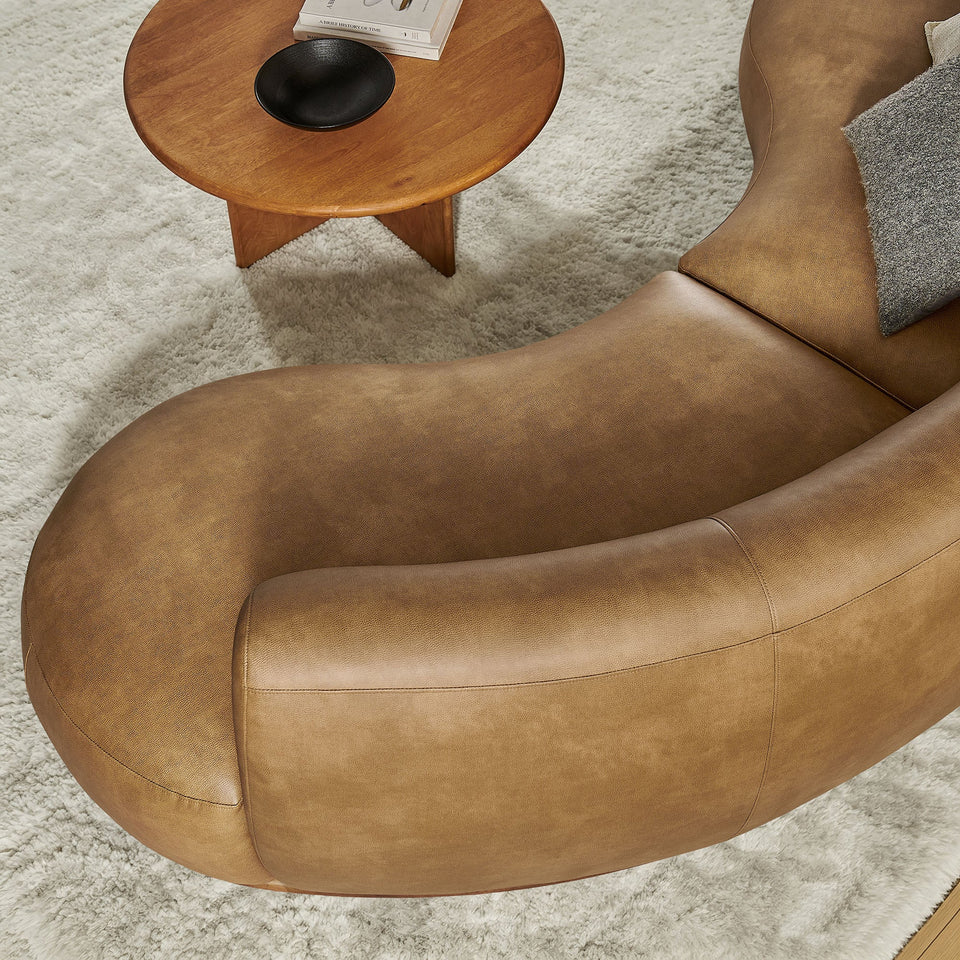 Rialta 2 Piece Curved Vegan Leather Sectional Sofa by Modway