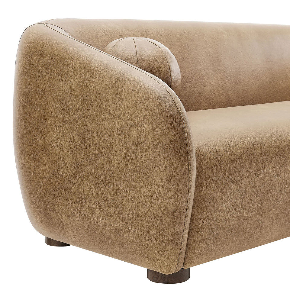 Holland 85" Vegan Leather Sofa by Modway