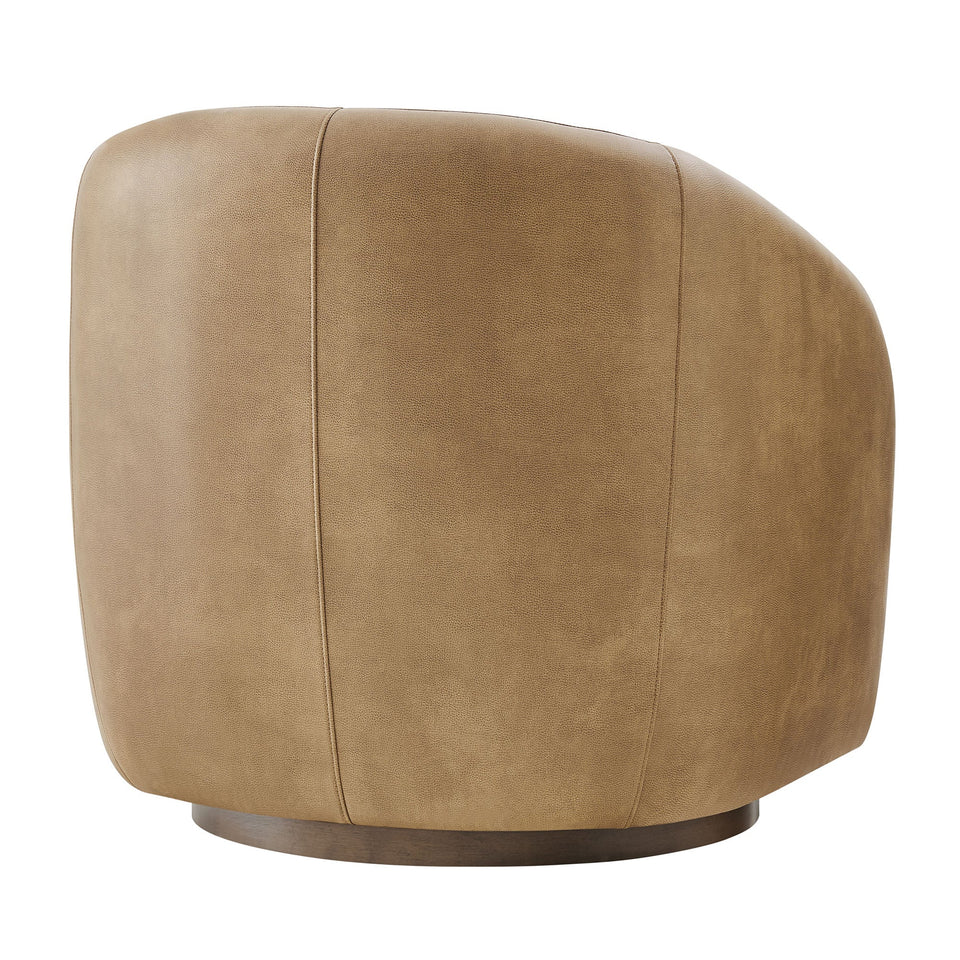 Holland Swivel Vegan Leather Armchair by Modway