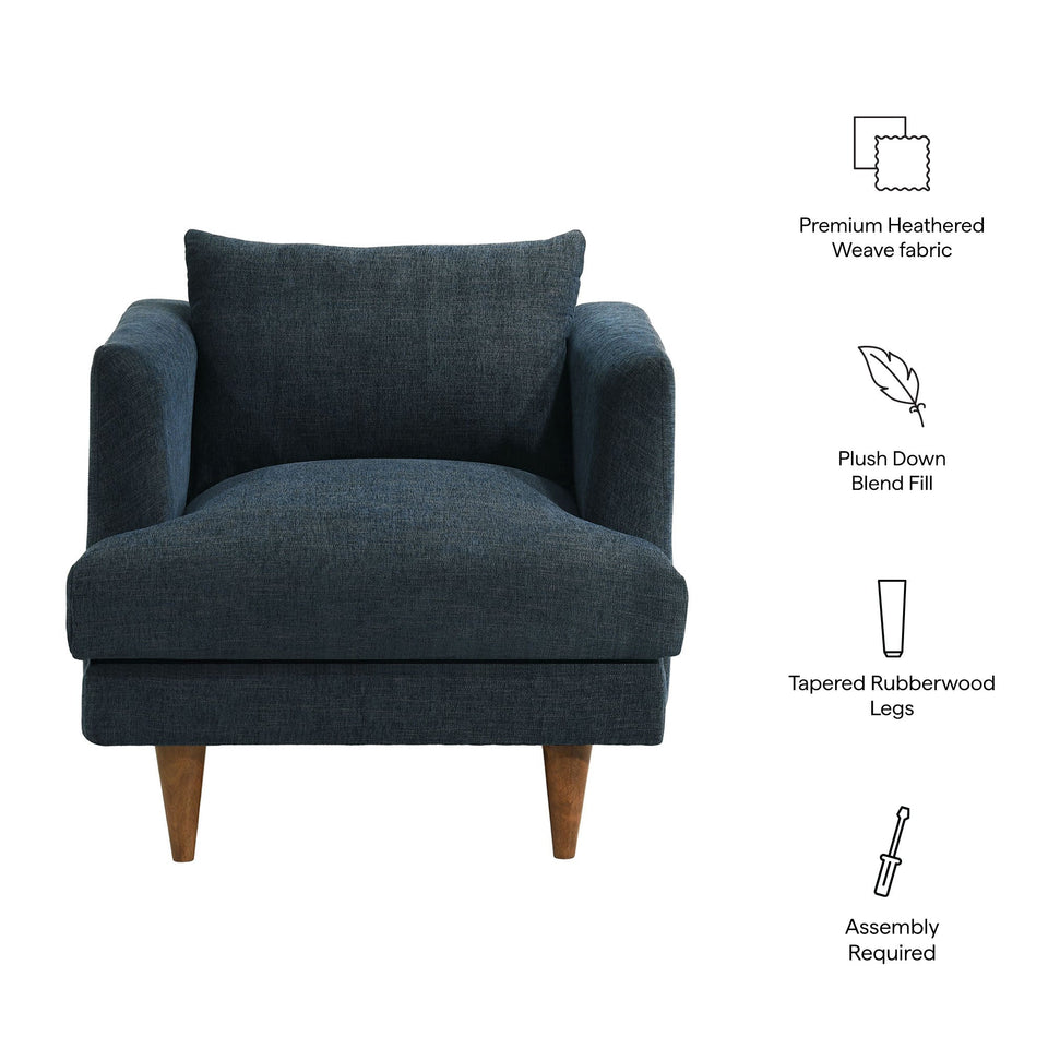 Zoya Down Filled Overstuffed Armchair by Modway