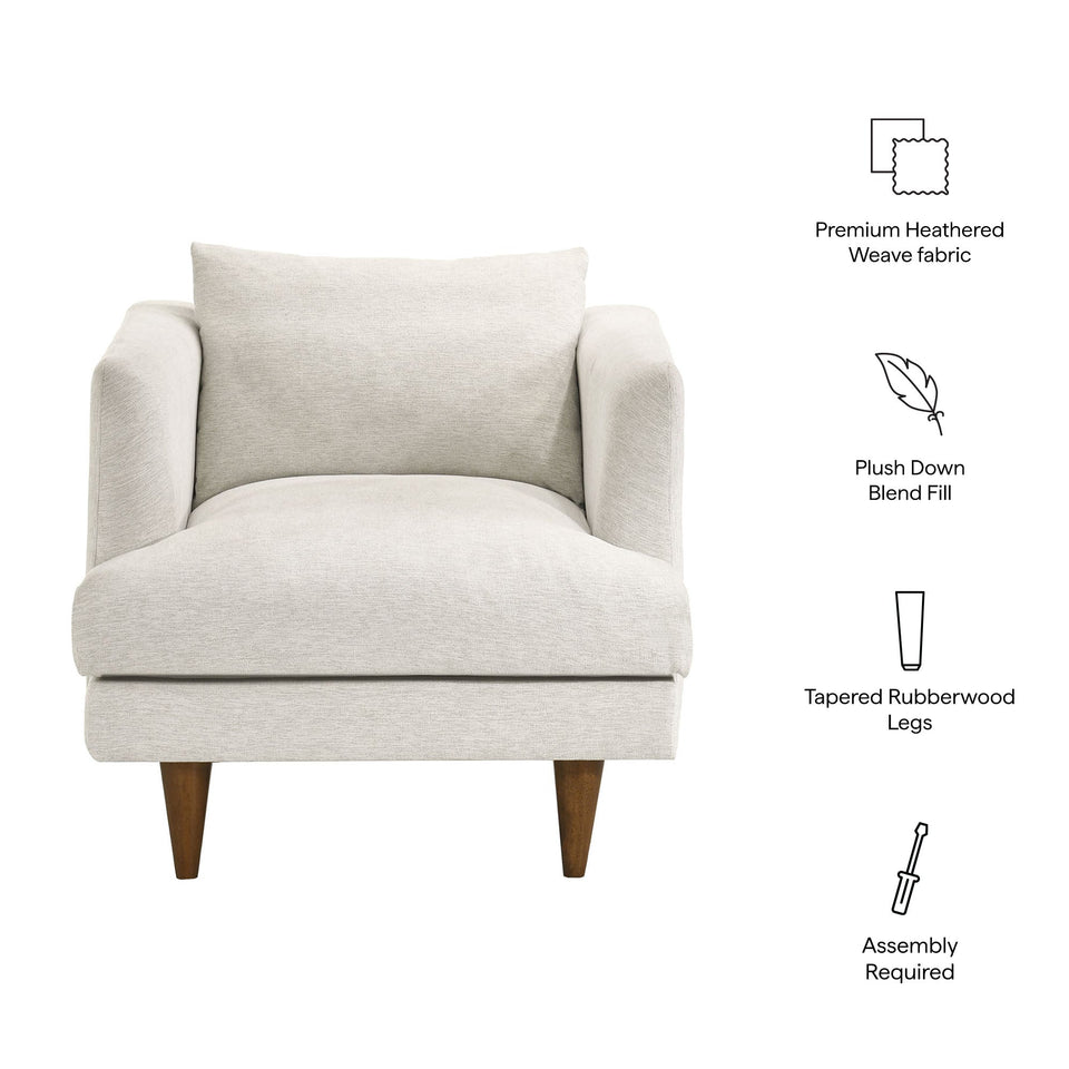 Zoya Down Filled Overstuffed Armchair by Modway