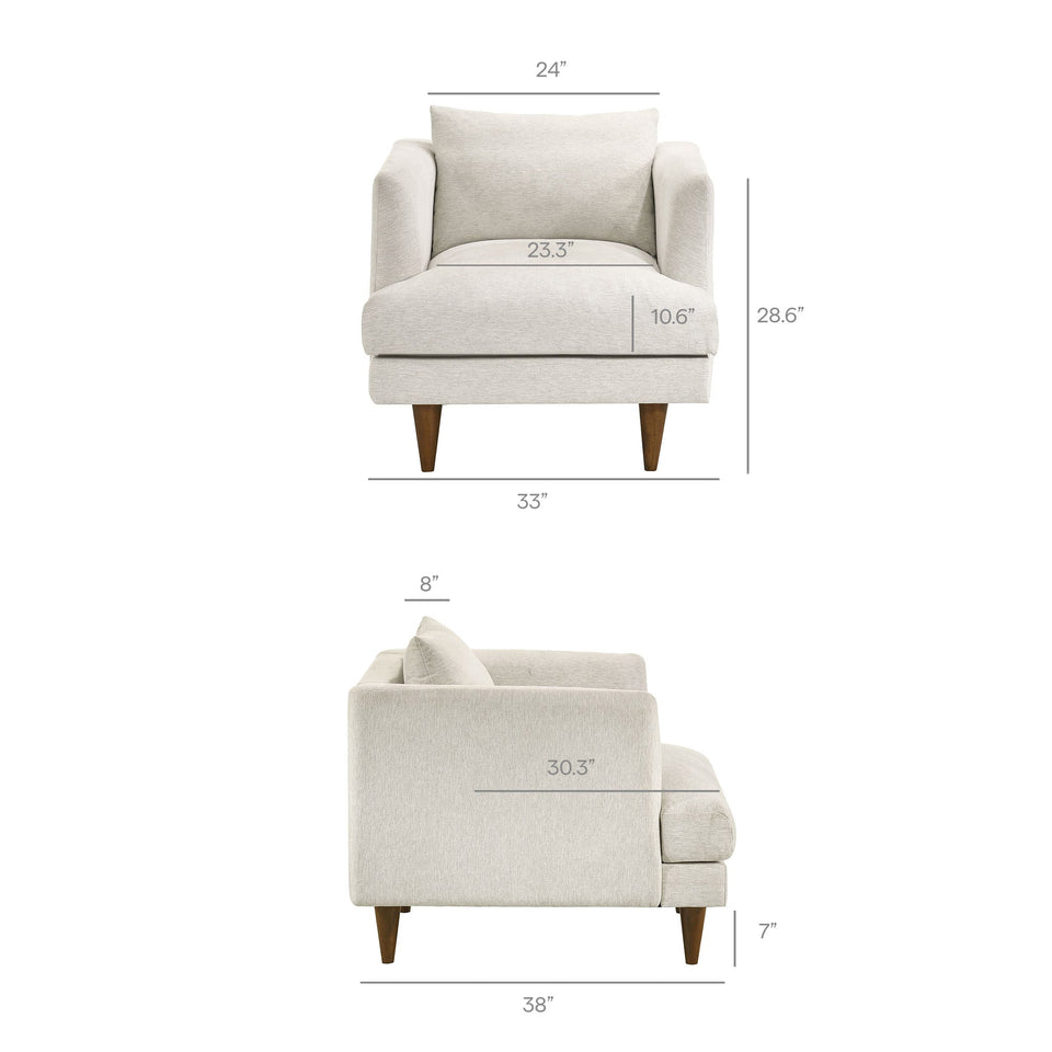 Zoya Down Filled Overstuffed Armchair by Modway