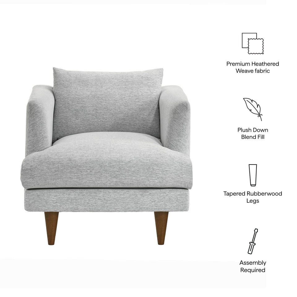 Zoya Down Filled Overstuffed Armchair by Modway