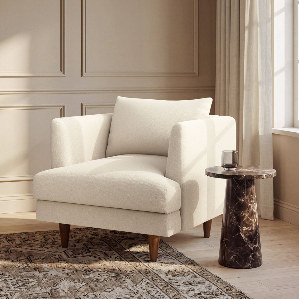 Zoya Down Filled Overstuffed Boucle Armchair by Modway