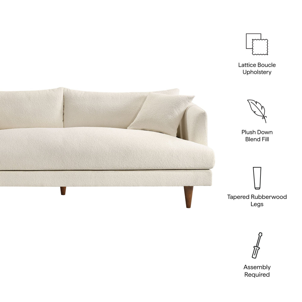 Zoya Down Filled Overstuffed Boucle Sofa by Modway