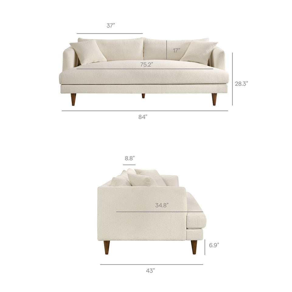 Zoya Down Filled Overstuffed Boucle Sofa by Modway