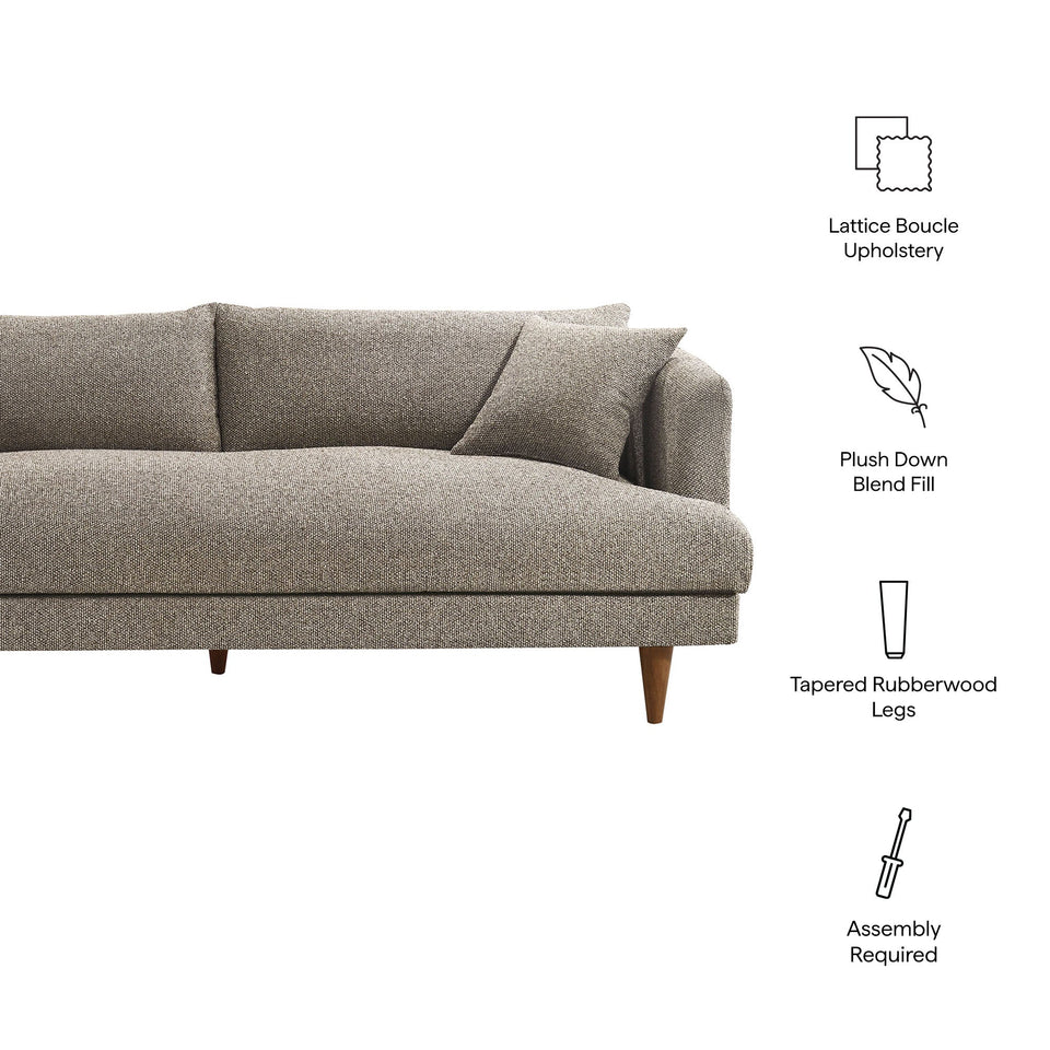 Zoya Down Filled Overstuffed Boucle Sofa by Modway