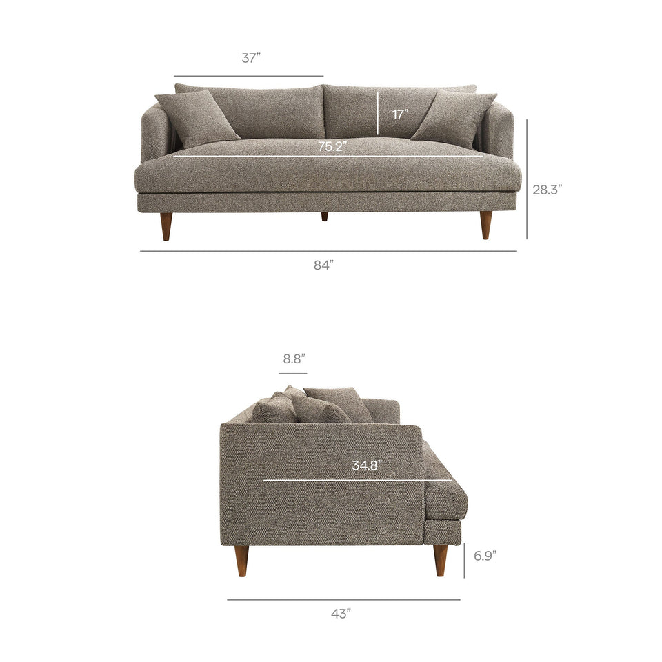 Zoya Down Filled Overstuffed Boucle Sofa by Modway