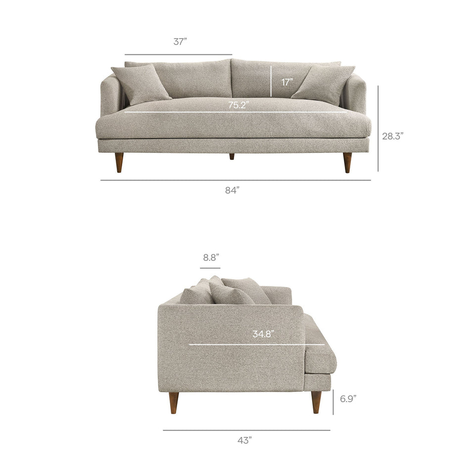 Zoya Down Filled Overstuffed Boucle Sofa by Modway