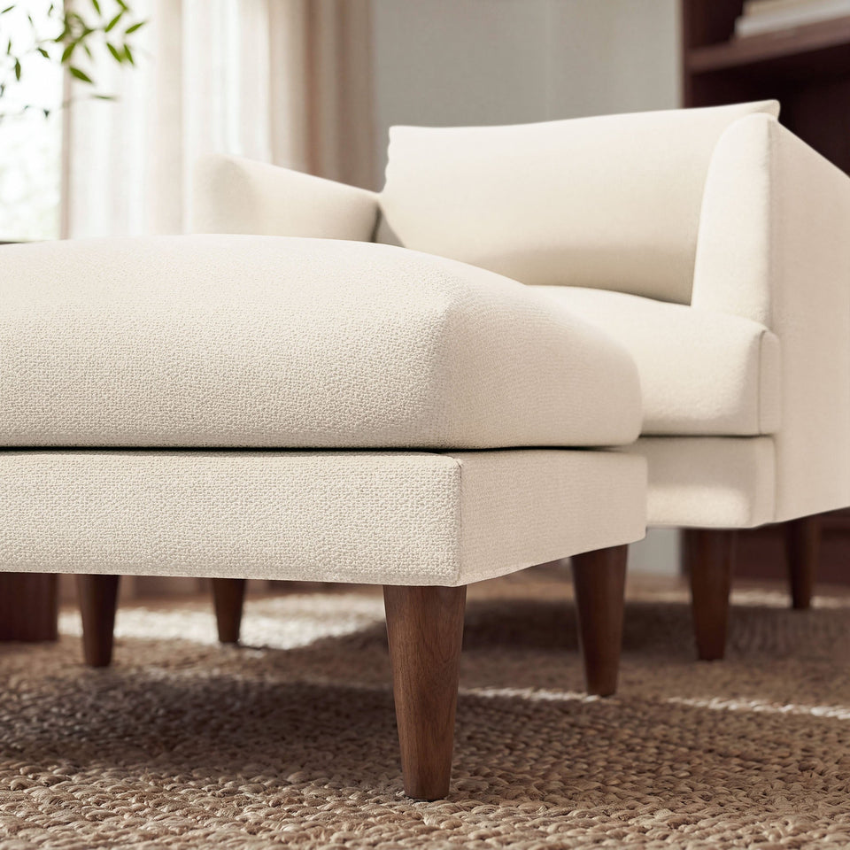 Zoya Down Filled Overstuffed Boucle Ottoman by Modway