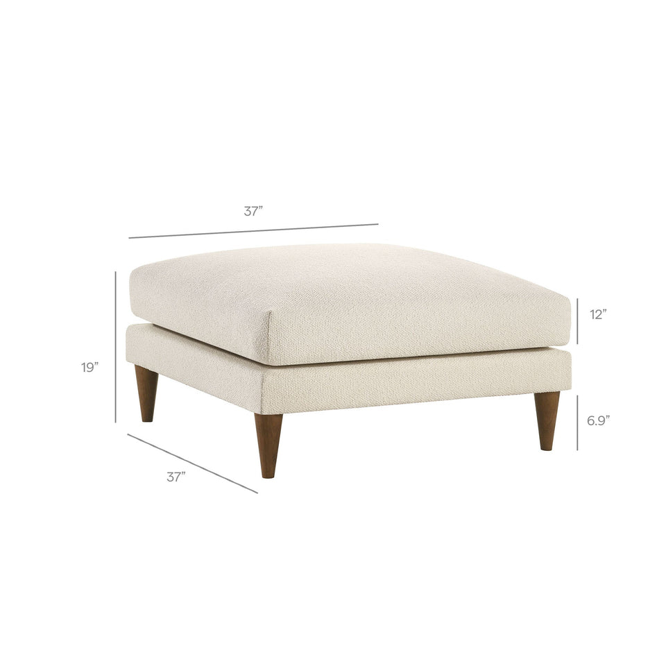 Zoya Down Filled Overstuffed Boucle Ottoman by Modway