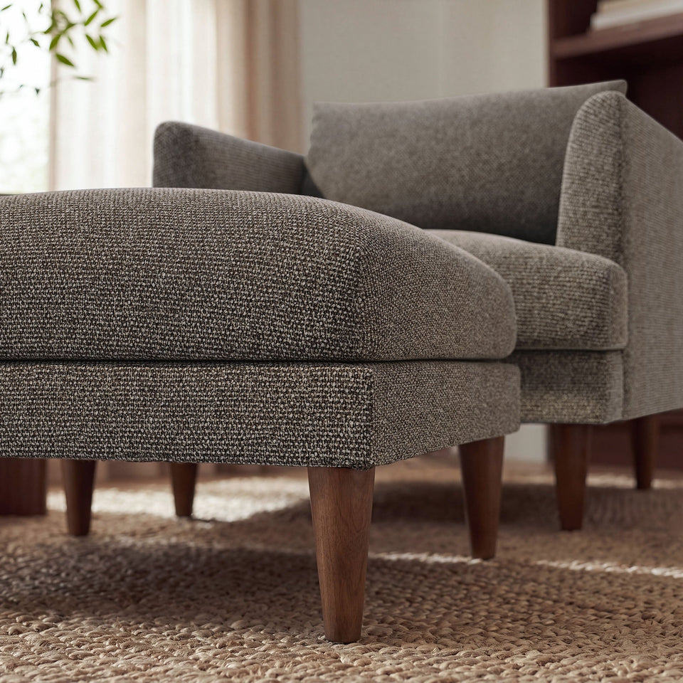 Zoya Down Filled Overstuffed Boucle Ottoman by Modway