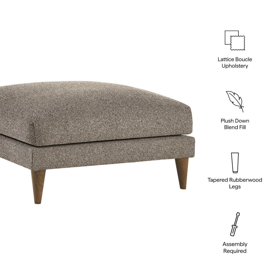 Zoya Down Filled Overstuffed Boucle Ottoman by Modway