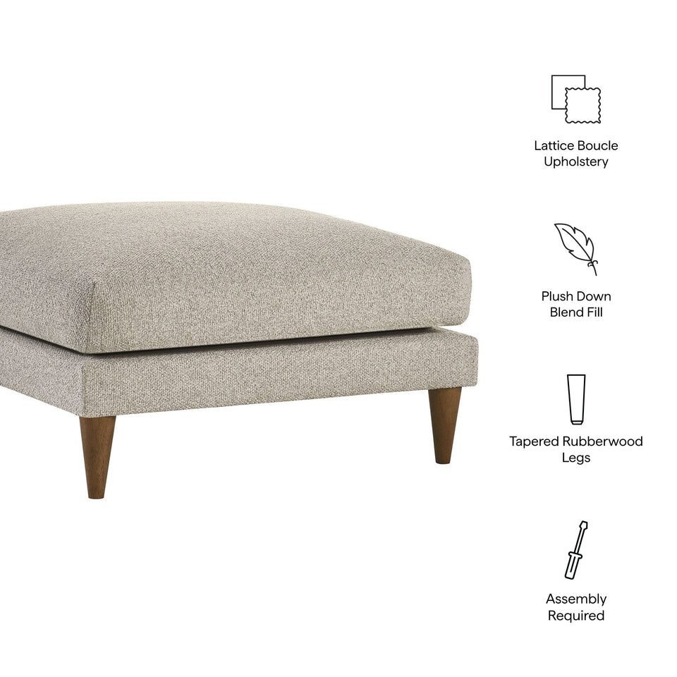 Zoya Down Filled Overstuffed Boucle Ottoman by Modway