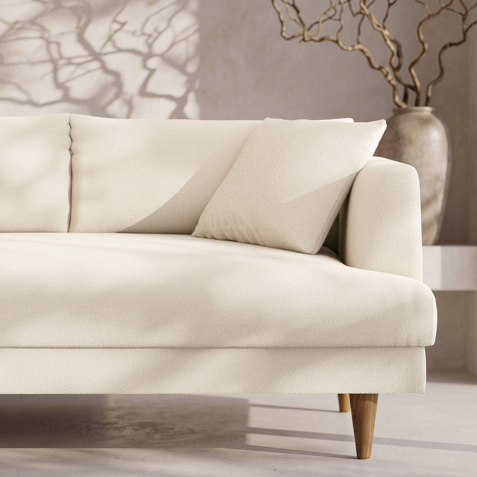 Zoya Left-Facing Down Filled Overstuffed Boucle Sectional Sofa by Modway
