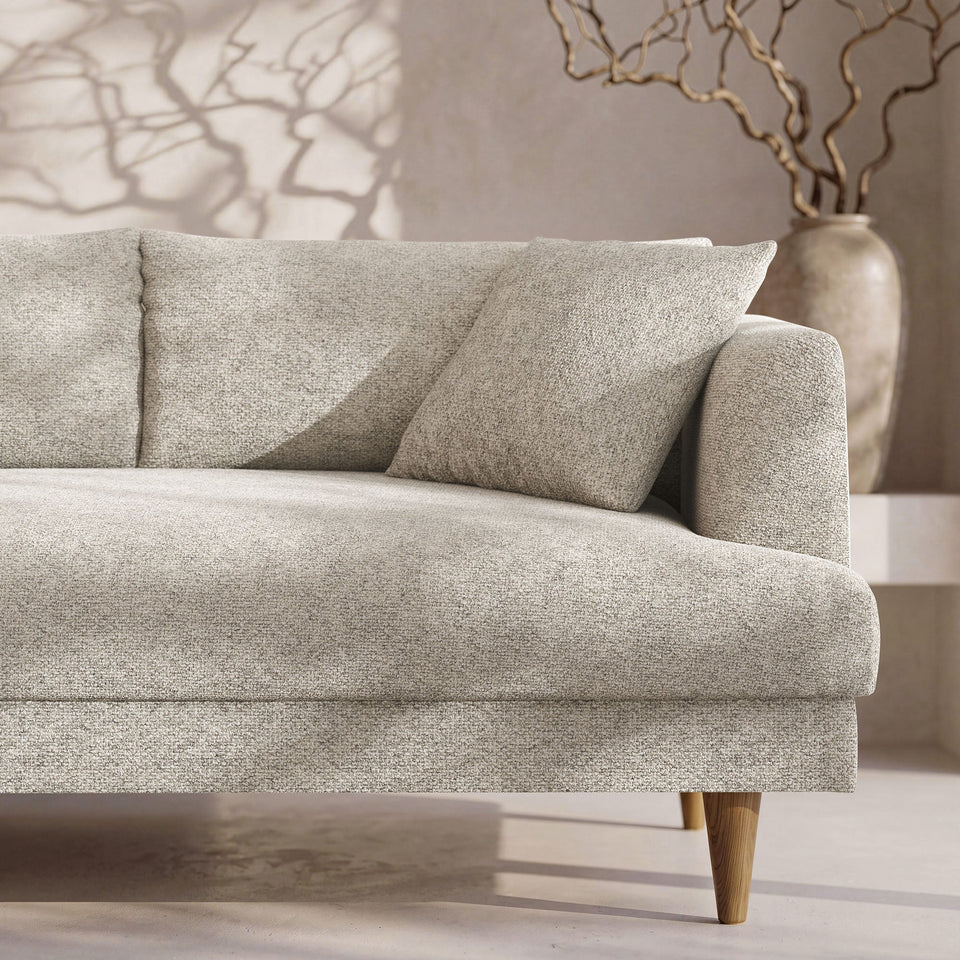 Zoya Left-Facing Down Filled Overstuffed Boucle Sectional Sofa by Modway