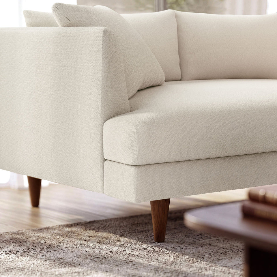 Zoya 3 Piece Down Filled Overstuffed Boucle Sectional Sofa by Modway