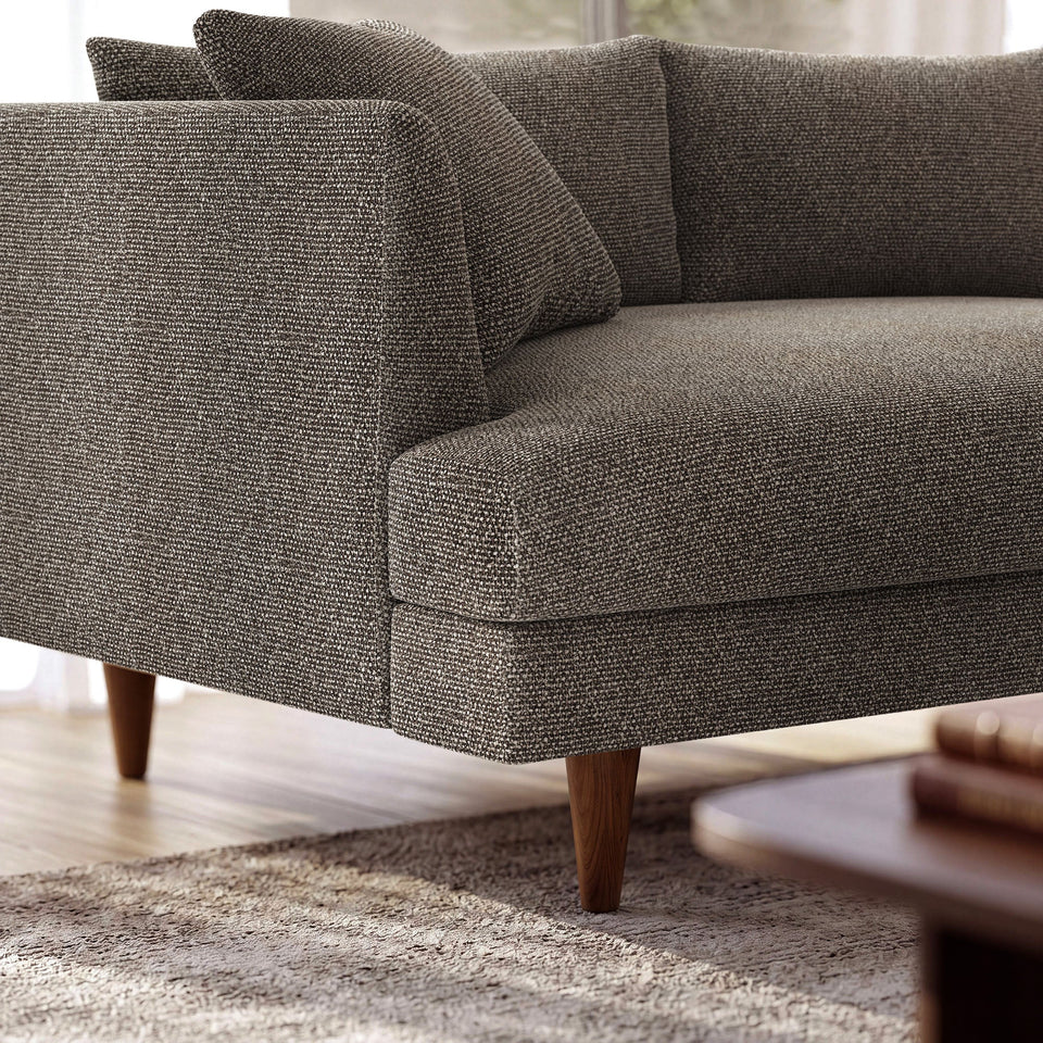 Zoya 3 Piece Down Filled Overstuffed Boucle Sectional Sofa by Modway
