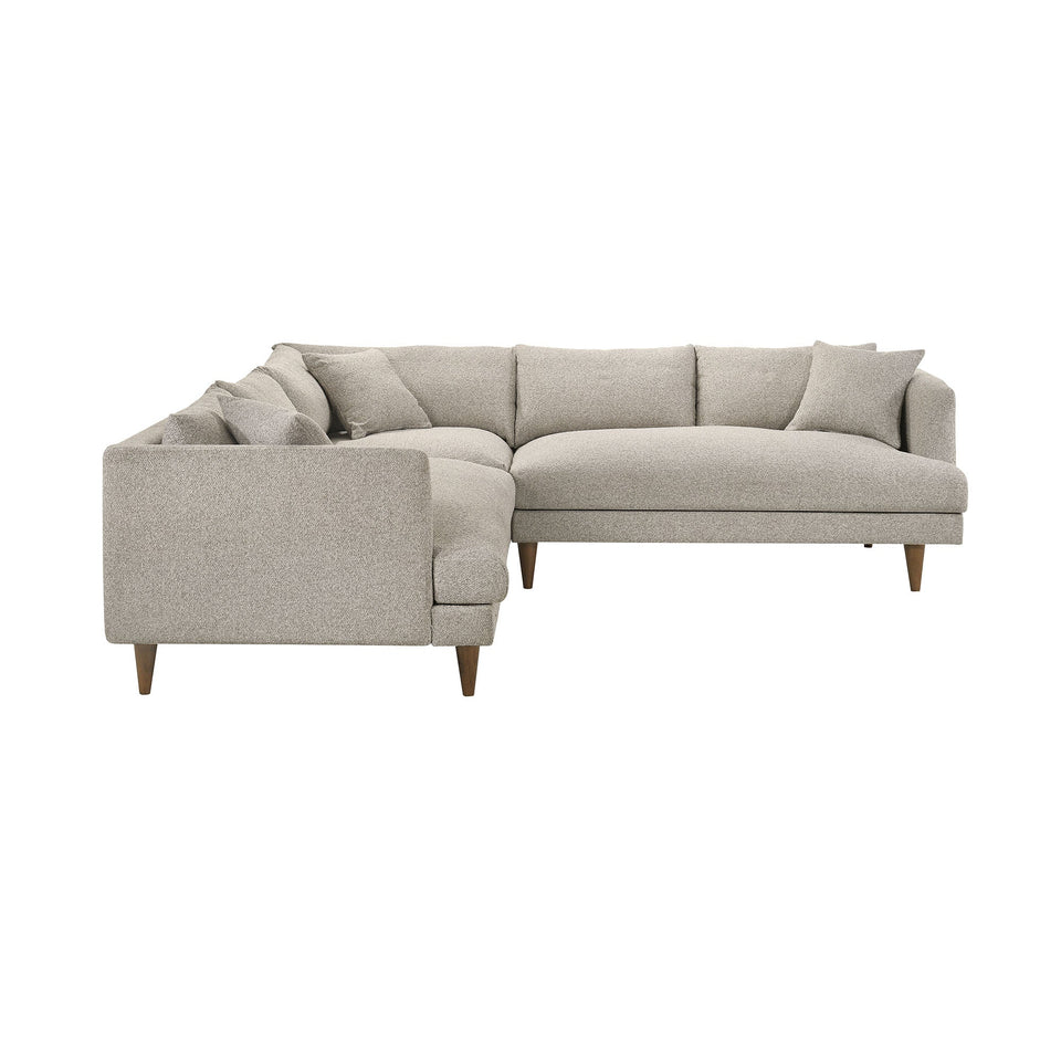 Zoya 3 Piece Down Filled Overstuffed Boucle Sectional Sofa by Modway