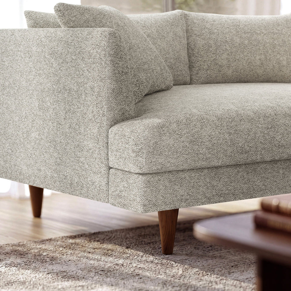 Zoya 3 Piece Down Filled Overstuffed Boucle Sectional Sofa by Modway