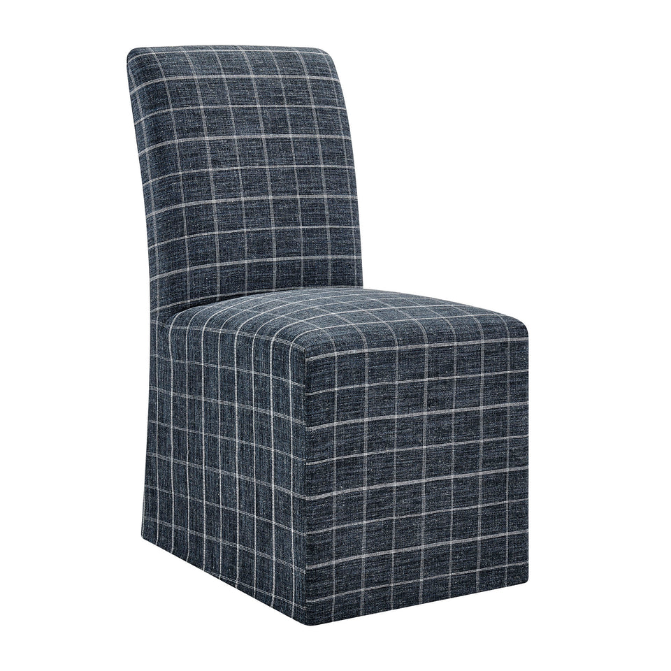 Aster Linen Cotton Blend Slipcovered Dining Chairs Set of 2 by Modway