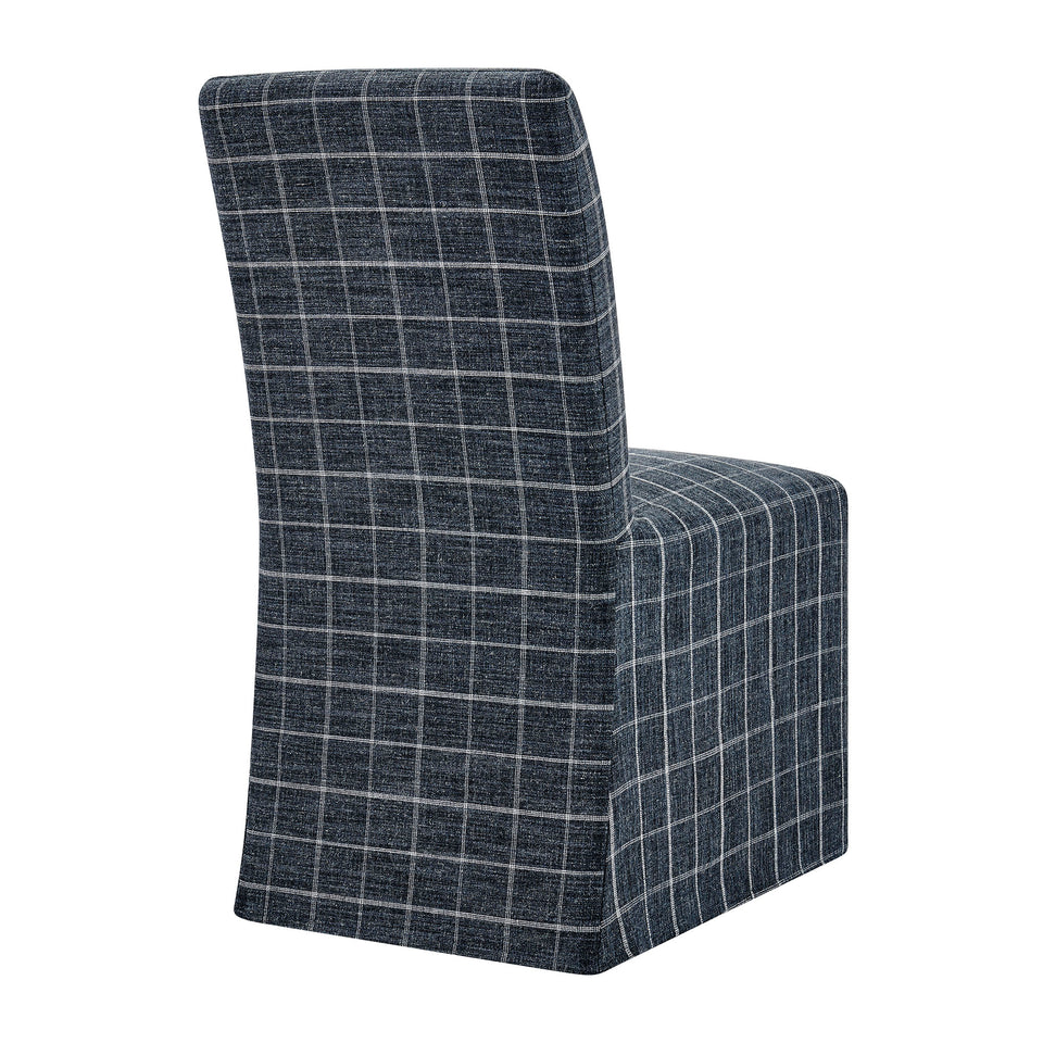 Aster Linen Cotton Blend Slipcovered Dining Chairs Set of 2 by Modway