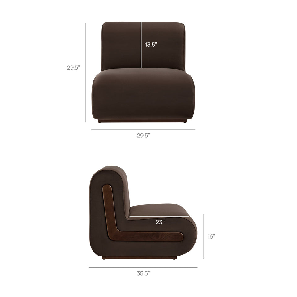 Denby Performance Velvet Accent Chair by Modway