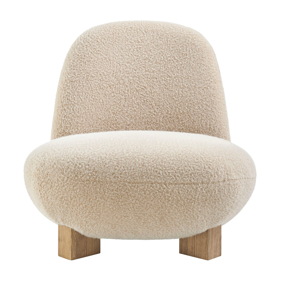 Norwood Faux Mohair Bean Shaped Accent Chair by Modway