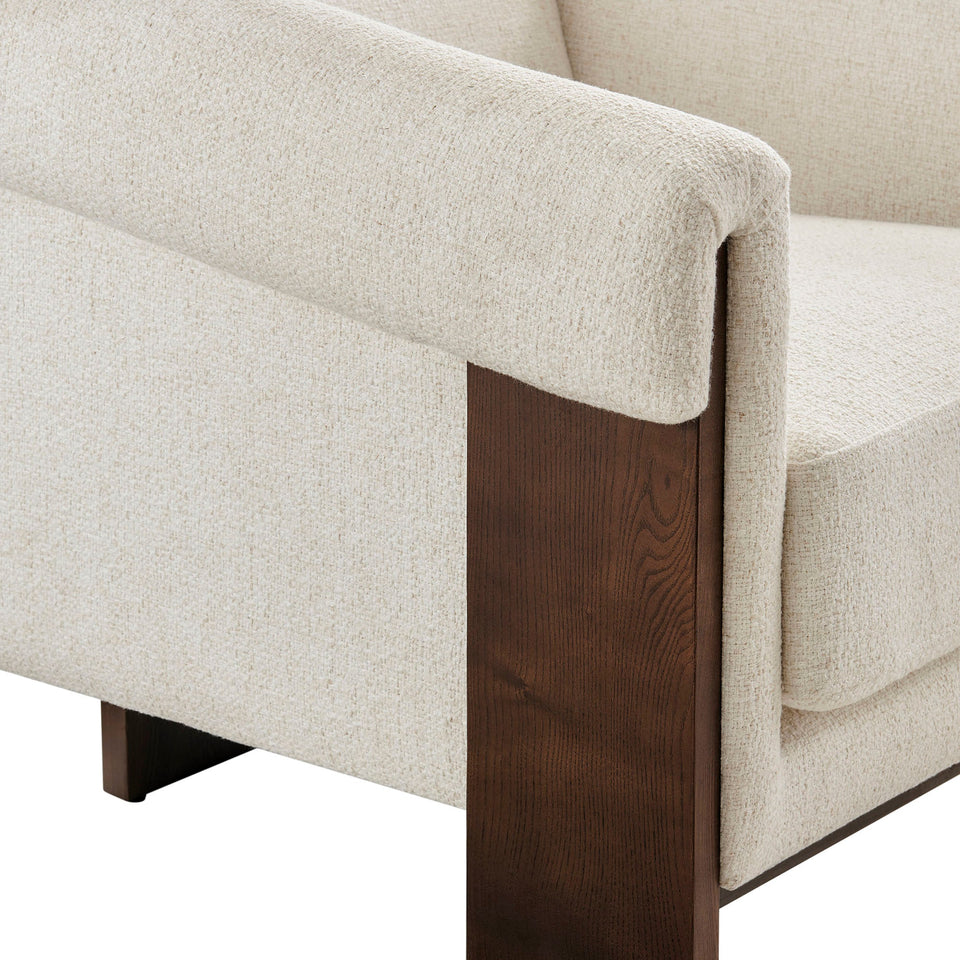 Halbrook Linen Blend Tripod Accent Chair by Modway