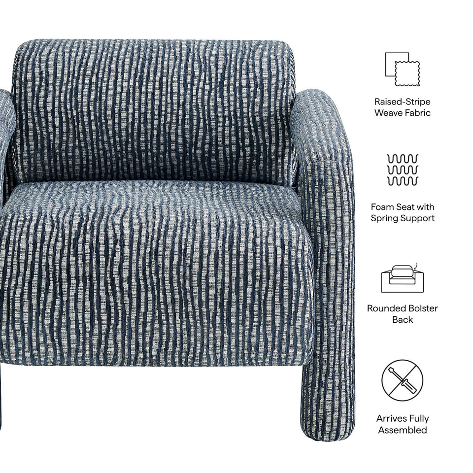 Quill Patterned Woven Fabric Accent Chair by Modway