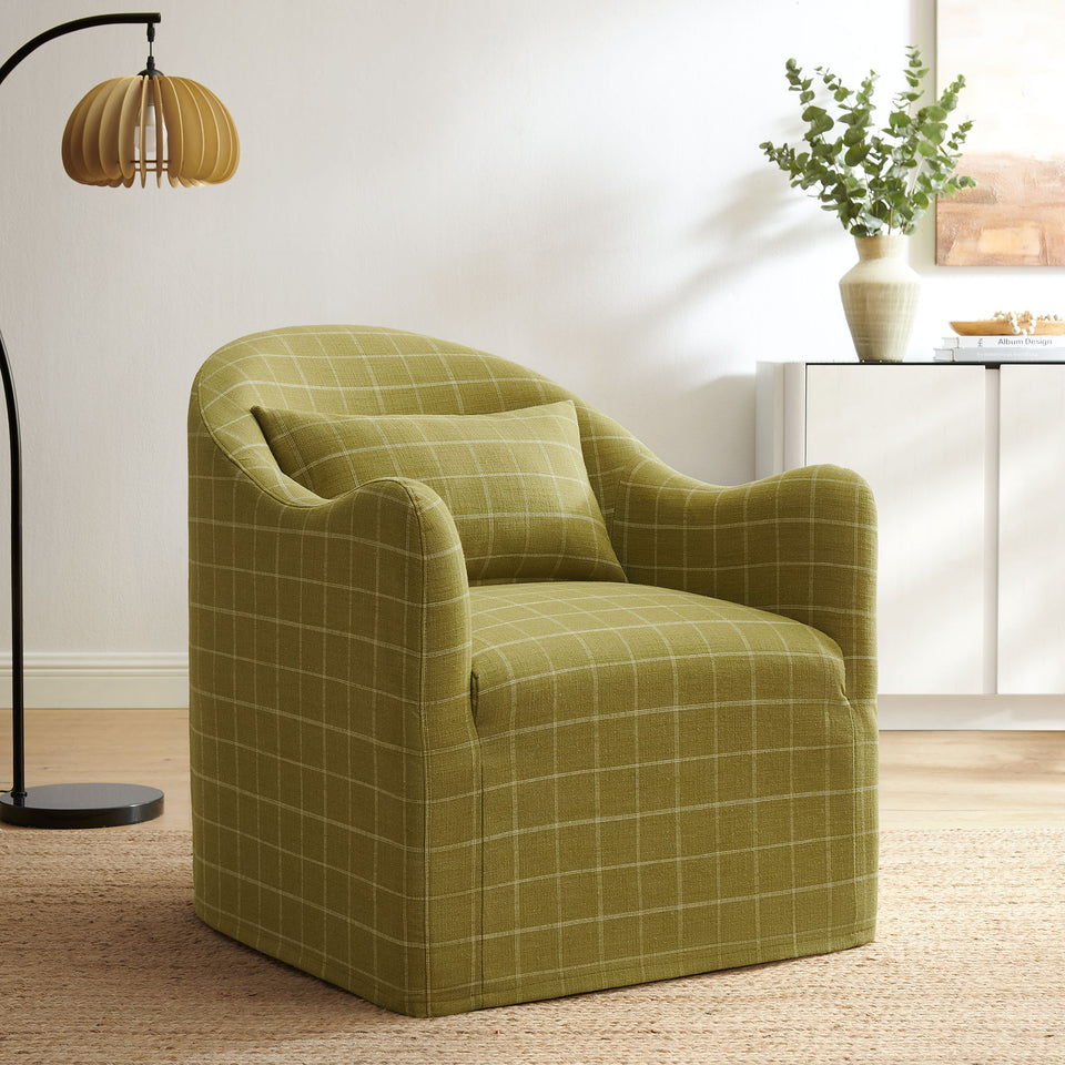 Bardot Slipcovered Linen Blend Accent Chair by Modway