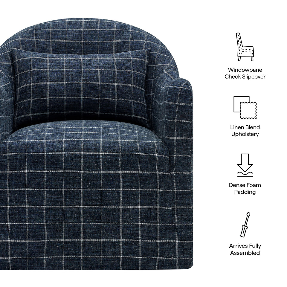 Bardot Slipcovered Linen Blend Accent Chair by Modway