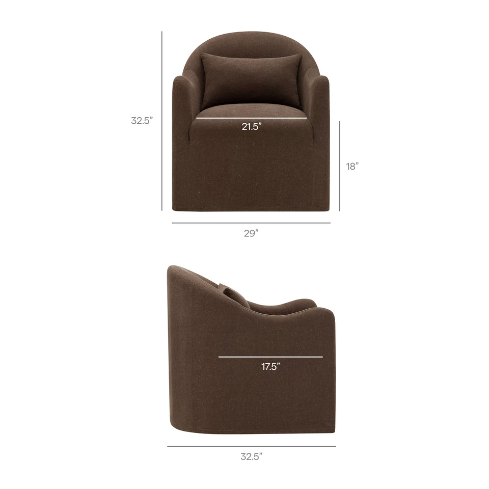Bardot Slipcovered Linen Blend Accent Chair by Modway