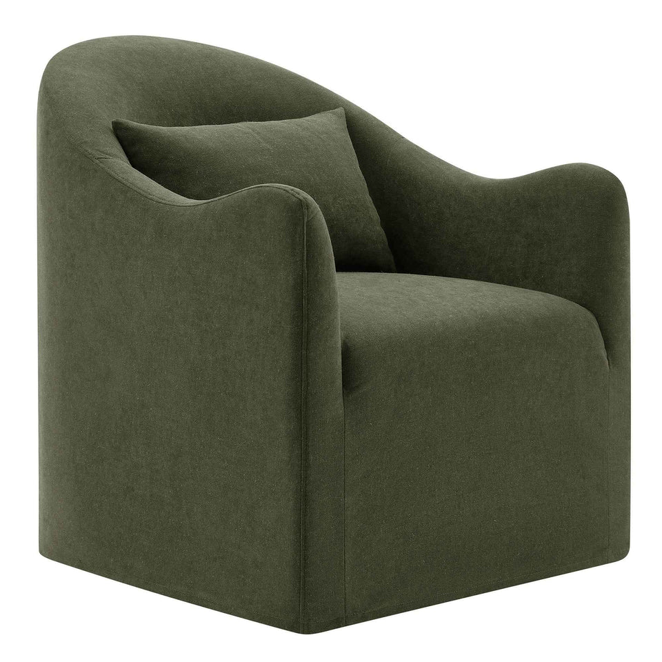 Bardot Slipcovered Linen Blend Accent Chair by Modway