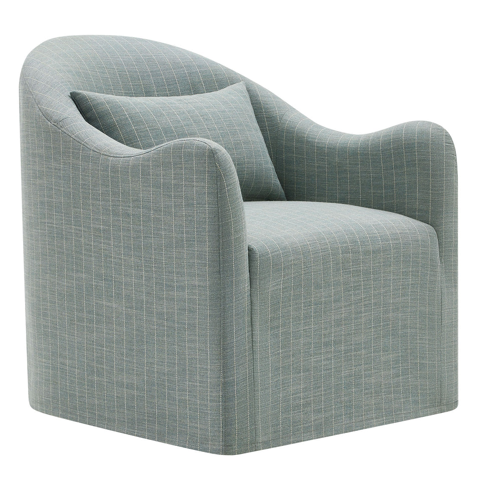 Bardot Slipcovered Striped Accent Chair by Modway