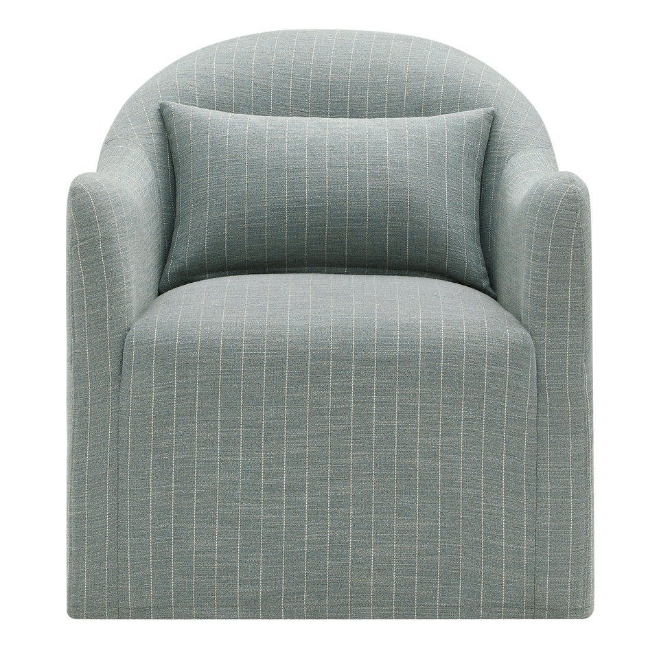 Bardot Slipcovered Striped Accent Chair by Modway