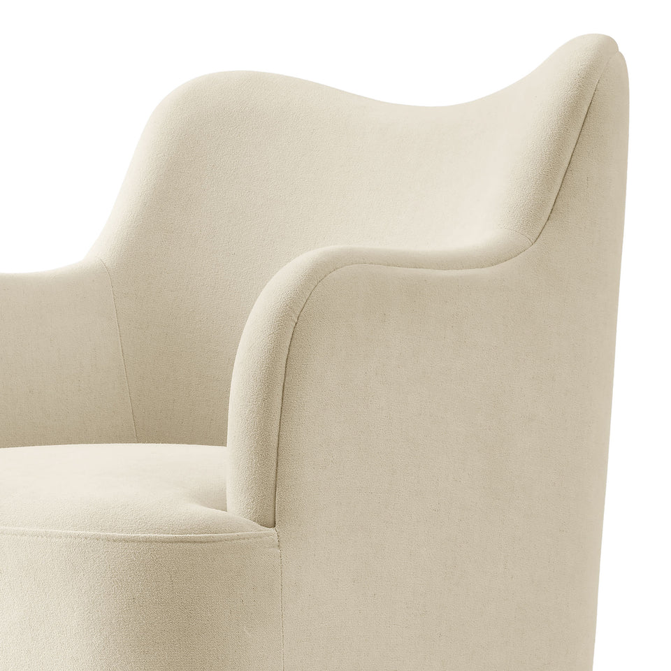 Cordelle Linen Blend Swivel Dining Chair by Modway