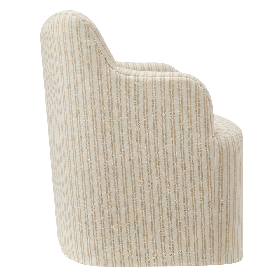 Cordelle Linen Blend Swivel Dining Chair by Modway